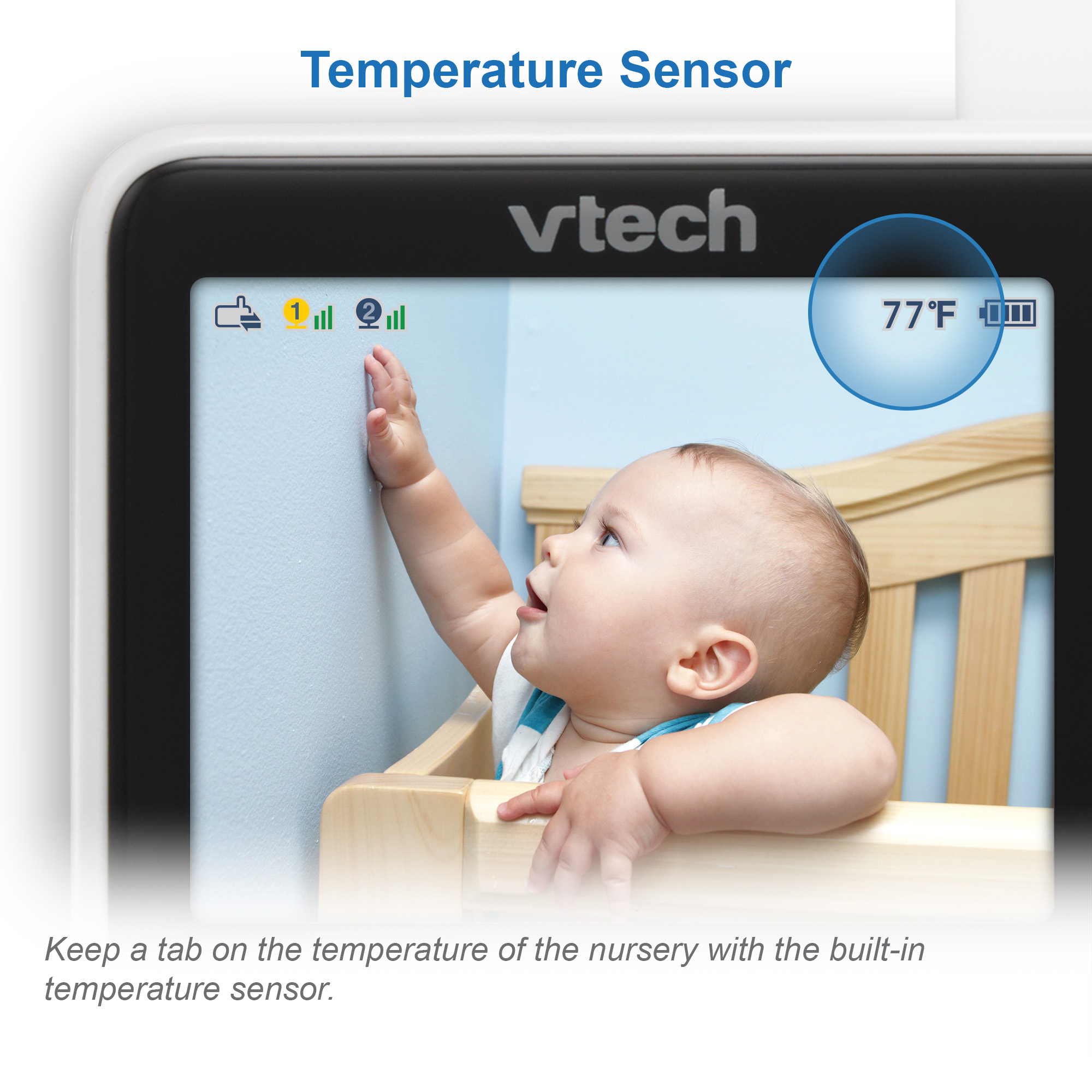 VTech Smart Wi-Fi Baby Monitor 1080p HD Camera with Parent Unit photo 7