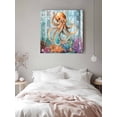 thumbnail image 6 of Marine Submarine Octopus Canvas Wall Art, Undersea Coral Starfish Retro Framed Wall Decor Modern Artwork Prints Painting for Living Room, Bedroom, Kitchen & Cafe Decor 24x24 Inch, 6 of 9