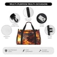 thumbnail image 4 of Disketp Western Fire Cowboy Bolsa de Viaje Tipo Duffle, Bolso de Mano para Fin de Semana para Mujer, Bolsa de Gimnasio Ligera para Hombre, Esencial para Viajes, 4 of 7