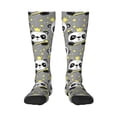 thumbnail image 2 of Picia Women Crew Soft Moisture-wicking Socks Panda With Crown And Stars Pattern Design Cotton Socks, One Size fit All, 2 of 9