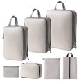 thumbnail image 2 of Bolsa de almacenamiento de viaje comprimida, juego de siete piezas, bolsa de almacenamiento de cosméticos de lavado digital, bolsa de viaje para ropa, zapatos y equipaje, 2 of 6