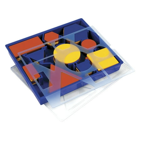 UPC 765023812701 product image for Learning Resources Attribute Blocks Desk Set in Tray  Set of 60 Pieces | upcitemdb.com