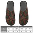 thumbnail image 5 of IAUYY Memory Foam House Slippers Suitable for Both Men and Women. Comfortable, Anti-Slip Plush Flat-Bottomed Slippers The Best Holiday Gift The Colors Of Rastafarianism, 5 of 9
