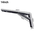 thumbnail image 1 of Heavy Duty Metal DIY Collapsible Shelf Hinge Etrack Accessories for Work Bench, 1 of 1