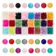 thumbnail image 1 of Perlas de vidrio PH PandaHall 670 unidades, 8 mm, esmeriladas, 24 colores, 1 of 9