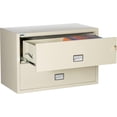 thumbnail image 4 of PHOENIX SAFE Lateral 44 inch 2-Drawer Fireproof File Cabinet with Key Lock, Water Seal, Putty, LAT2W44P, 4 of 4
