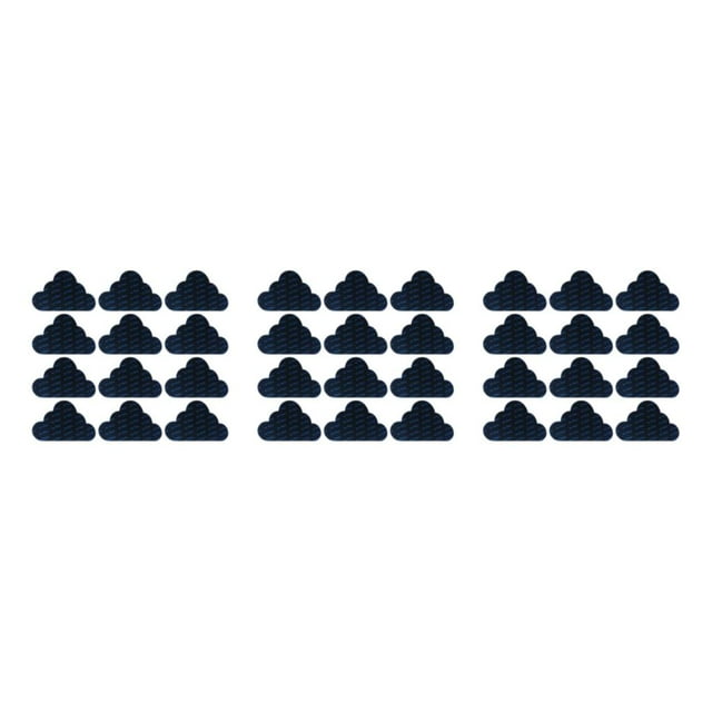 ZheElen 12x Grippers For Rug Non-Skid And Wide Application Easy To Clean Black Any Room cloud 74*125*1mm 3Set