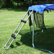 Skywalker Trampolines Wide-Step Ladder & Shoe Bag Kit - 2-Rung Blue Accessory, 275lb Capacity, Fits 4 Rails