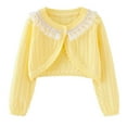 thumbnail image 1 of RXIRUCGD Veste Décontractée à Capuche pour Enfants avec Nœud, Boutons, Perforation, Col Rond, Manches Longues (Jaune, Taille : 4-5 Ans), 1 of 8