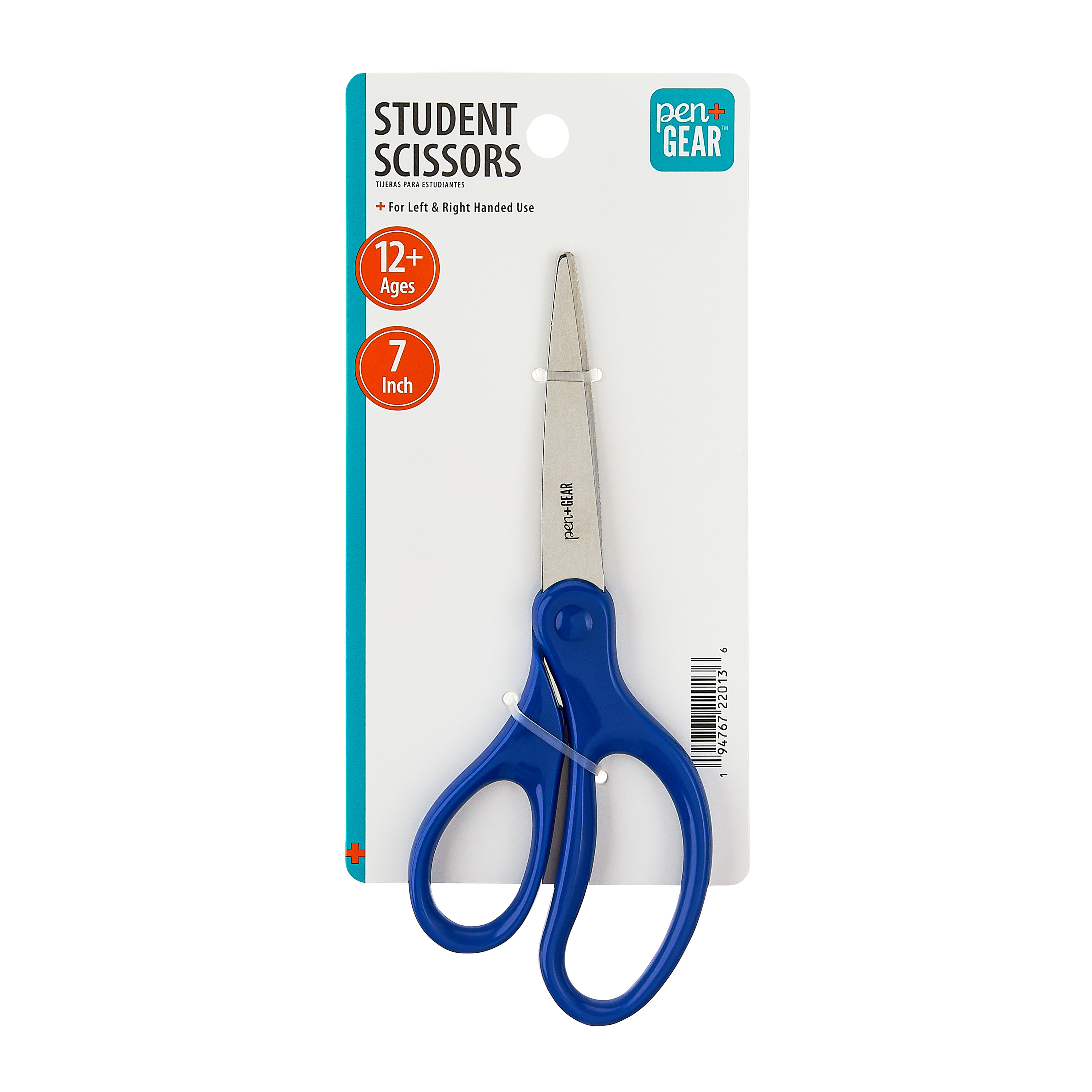 Tijeras multiusos Pen+Gear de 7 pulgadas de acero inoxidable, punta puntiaguda, para mayores de 12 años, útiles escolares, azul 8