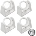 thumbnail image 1 of Tringle de Garde-Robe Tringle de Placard - 4 Pcs Douilles Forme de Bride de Tringle Support Mural pour Vêtements Sans Perçage Auto-Adhésif, 1 of 5