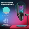 thumbnail image 4 of ZealSound USB Microphone for iPhone iPad Phone PC,RGB Gaming Microphone with Full Metal,Mute,Pop Filter,Gain for Podcasting,Streaming,YouTube,Voice Over, 4 of 8