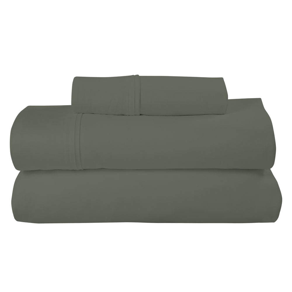 Royale Linens Graphite 400 Thread Count Performance Twin Sheet Set