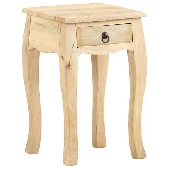 vidaXL Nightstand Bedside Cabinet Nightstand with Drawer Solid Mango Wood