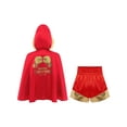 thumbnail image 2 of Haitryli Kids Boys Boxing Training Outfit Open Front Cloak With Print Shorts Kickboxing Competition Red Gold 10, 2 of 7