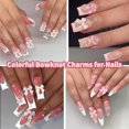 thumbnail image 5 of 1BOX Mixed Color Variety Bows Nail Charms and Flatback Pearls Set 18 Colors Cute Shiny Bow Charm Nail Jewels and  Pink and White Nail Pearls and Flowers for Nail Art DIY Decoration with Pickup Tools, 5 of 8