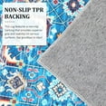 thumbnail image 5 of Tzou Persian Washable Rugs 5x7ft for Living Room(Navy/Turquoise), 5 of 7