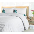 thumbnail image 5 of Ambesonne Spring Duvet Cover Sets, Sunny Butterflies Morphs, 2-King, Black Turquoise, 5 of 7