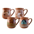 thumbnail image 1 of Juego de 4 Tazas de Café y Té de Cerámica 450 ml Color Café Chefmaker Raices para Fiestas Patrias, 1 of 10
