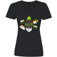 thumbnail image 3 of Inktastic Soy Amazing- cute sushi and wasabi Women's V-Neck T-Shirt, 3 of 5