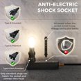 thumbnail image 4 of Protector contra sobretensiones Power Strip, impermeable, transparente, 3 enchufes, 4 of 6