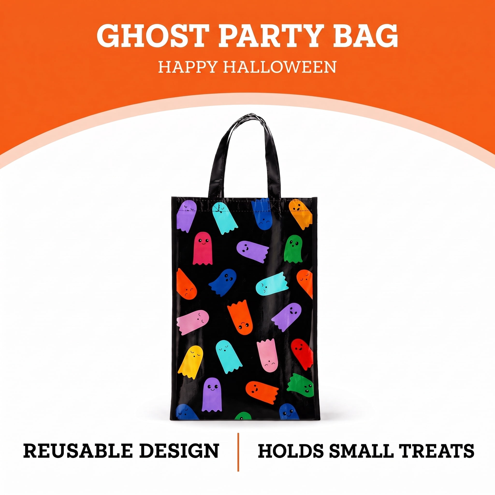 Ghosts Trick-or-Treat Party Bag, Multicolor, Halloween by Way To Celebrate