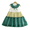 Green, variant on LYMAYTER Girls Casual Dress Toddler Mesh Tiered Sleeveless Dress Little Girls Contrast Collar Lightweight Summer Wear