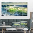 thumbnail image 1 of Sunrise and Shining Waves in Ocean - Beach Photo Canvas Print, 1 of 3