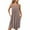Khaki, variant on ZKCCNUK Women's Nightgowns & Sleepshirts Women Print with Pockets Sleep Shirts Sleeveless Sleepwear Pleated Front Nightshirt Round Neck Nightdress S-2XL