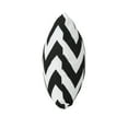 thumbnail image 5 of Greylin Outdoor Water Resistant Fabric Chevron Rectangular Throw Pillow, Black, 5 of 11