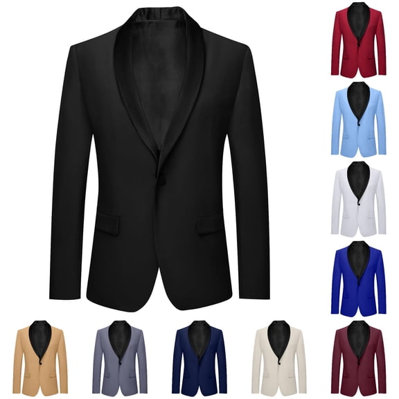 TBWNWG Kids Long Sleeve Lapel formal Suit Jacket Button Business Boys Girls Casual Wedding Tuxedo Outerwear
