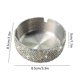 thumbnail image 3 of Cenicero de cristal de acero inoxidable | Cenicero redondo de escritorio de 3 ranuras con pedrería | Diseño ornamental moderno | 8.5x8.5x3cm | Uso de mesa a prueba de viento para la oficina en casa, 3 of 6