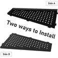 thumbnail image 3 of Corner Shower Shelf Matte Black 12" 304 Stainless Steel Quadrilateral Floating Shelf Grid Design Recessed Bathroom Shelf for Tiled Wall, No Drilling，2 Pack, 3 of 5