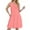 Watermelon Red, variant on OSOLU Solid Color Women Pleated Front Tank Dresses Fashion Casual Sleeveless Pockets Dress Holiday Hawaiian Flowy Sundress