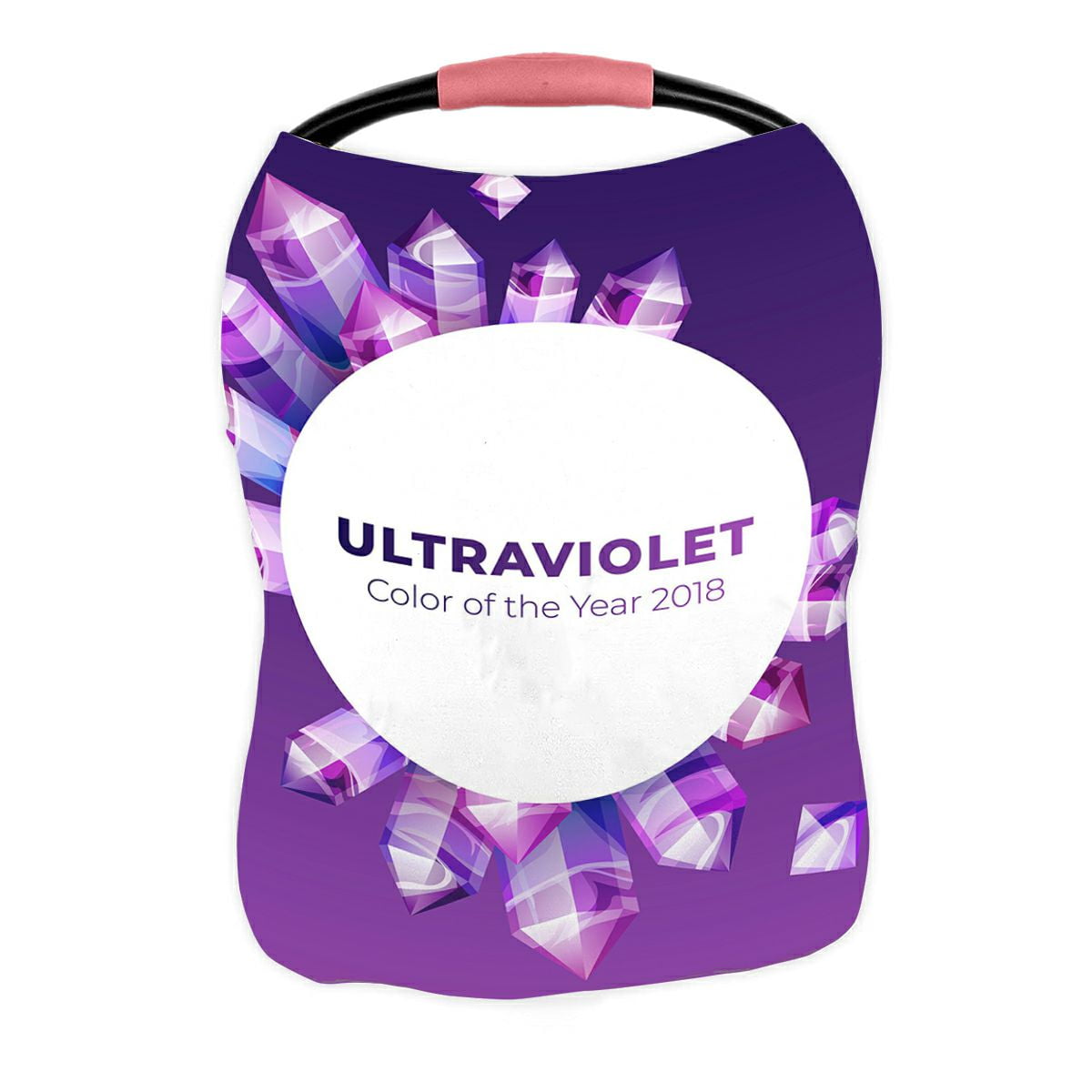 ABPHQTO Ultraviolet Amethyst Gemstones Ultra Violet Gems Nursing Cover Baby Breastfeeding Infant Feeding Cover Baby Car Seat Cover Infant Stroller Cover Carseat Canopy Breathable