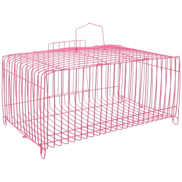 ColoMX Jaula para loros y mascotas, jaula de hierro para pájaros, jaula de Metal portátil para exteriores, jaula para pájaros para mascotas