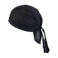 thumbnail image 3 of Segolike Comfortable Pirate Caps Headband Breathable Head Wrap Cycling Caps Sports Head Scarf for Hiking Traveling Fitness Men , Black, 3 of 8