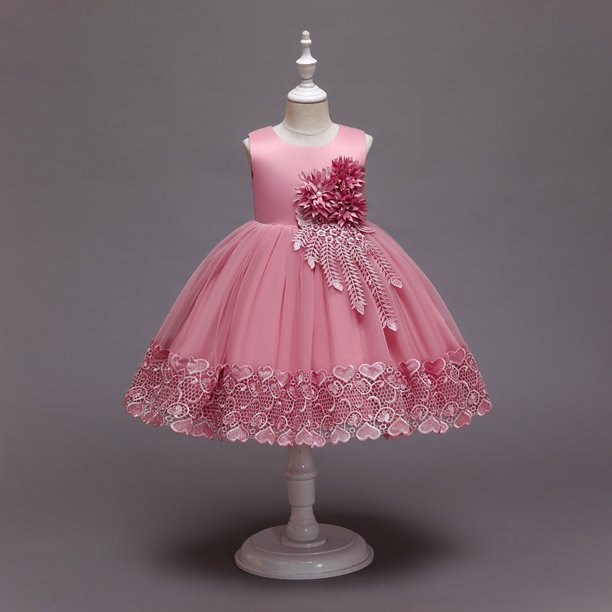 Vestido infantil Vestido de princesa Vestido de manga larga para actuación de piano Vestido de noche para anfitrión de niño de flores Cumpleaños