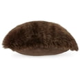 thumbnail image 3 of Signature Design by Ashley Bellethrone Contemporary 20x20 Inches Faux Fur Throw Pillow with Zipper Closure, Dark Brown, 3 of 5
