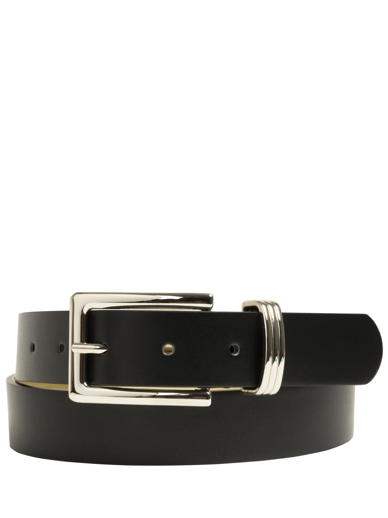 Time and Tru Women's Multi Loop Belt, Black