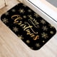thumbnail image 3 of Alfombrilla antideslizante para puerta, decoración navideña para el hogar, Feliz Navidad y Feliz Año Nuevo, estampado de letras doradas y negras, 3 of 4