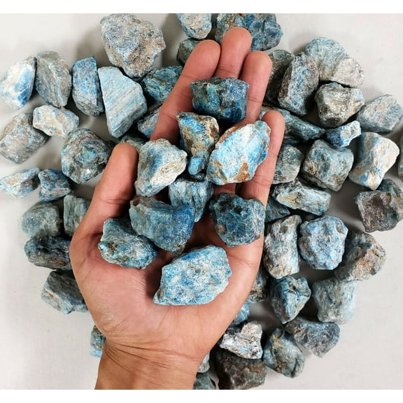 Blue Apatite Stones - Bulk Wholesale Crystal Stones - Raw Crystals Bulk