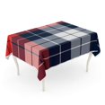 thumbnail image 1 of JSDART Nappe à Carreaux Rouge Bleu et Blanc Motif Réglable Couleurs Amusantes Nappe de Table Couverture de Bureau Décoration de Fête à la Maison 60x84 Pouces, 1 of 1