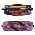 thumbnail image 2 of Honeii Purple Gold Marble Swirls Pattern Pencil Case, Pencil Pouch, Pencil Case Small, Pencil Pouch Aesthetic, PVC Pencil Pouch, Pencil Bag, Makeup Pouch, 2 of 7