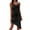 Black, variant on SWSMCLT Women's Ruched Asymmetric Dresses Sleeveless Drawstring Bodycon Club Dress Night Out Outfit Midi Black 12