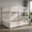White, variant on Demi Bonn Bunk Beds Full over Full with Ladder in the Steps and a Full Trundle, Bunk Bed Platform Twin Over Twin, Brown