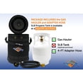 thumbnail image 5 of Flame King Gas Hauler Kit with Insulated Carry Case for 5 lb Propane Tank and 4ft Hose for Camping Outdoor, 5 of 12
