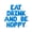 Blue, variant on Letter Balloons - EAT DRINK AND BE HOPPY 16" Inch Alphabet Letters Foil Mylar Balloon Easter Party Banner (Gold)