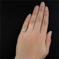 thumbnail image 5 of K-KED Gorgeous Women 925 Silver,Gold Plated Rings Cubic Zirconia Delicate Jewelry Size 6-10-8-#1, 5 of 6