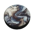 thumbnail image 3 of Waterproof Spare Wheel Cover, Blue Rose Oil Painting Adjustable Wheel Cover For Jeep Trailer Rv Suv Car, 15 Inch, 3 of 8